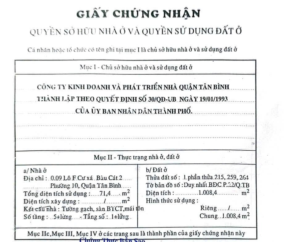 Căn shophouse đẹp giá tốt chính chủ cần bán chung cư bàu cát 2 tại dự án Bàu Cát II