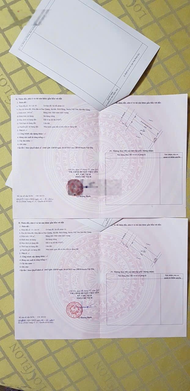 Bán đất tại thị trấn Bích Động, Việt Yên, Bắc Giang, DT 100m2 MT 5m, rãnh nước khe thoáng