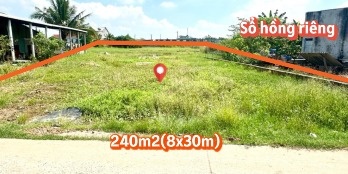Bán gấp lô đất 240m2 giá 1ty4 đường Cây Da xã Tân Phú Trung, Củ Chi gần trường học - sổ hồng riêng