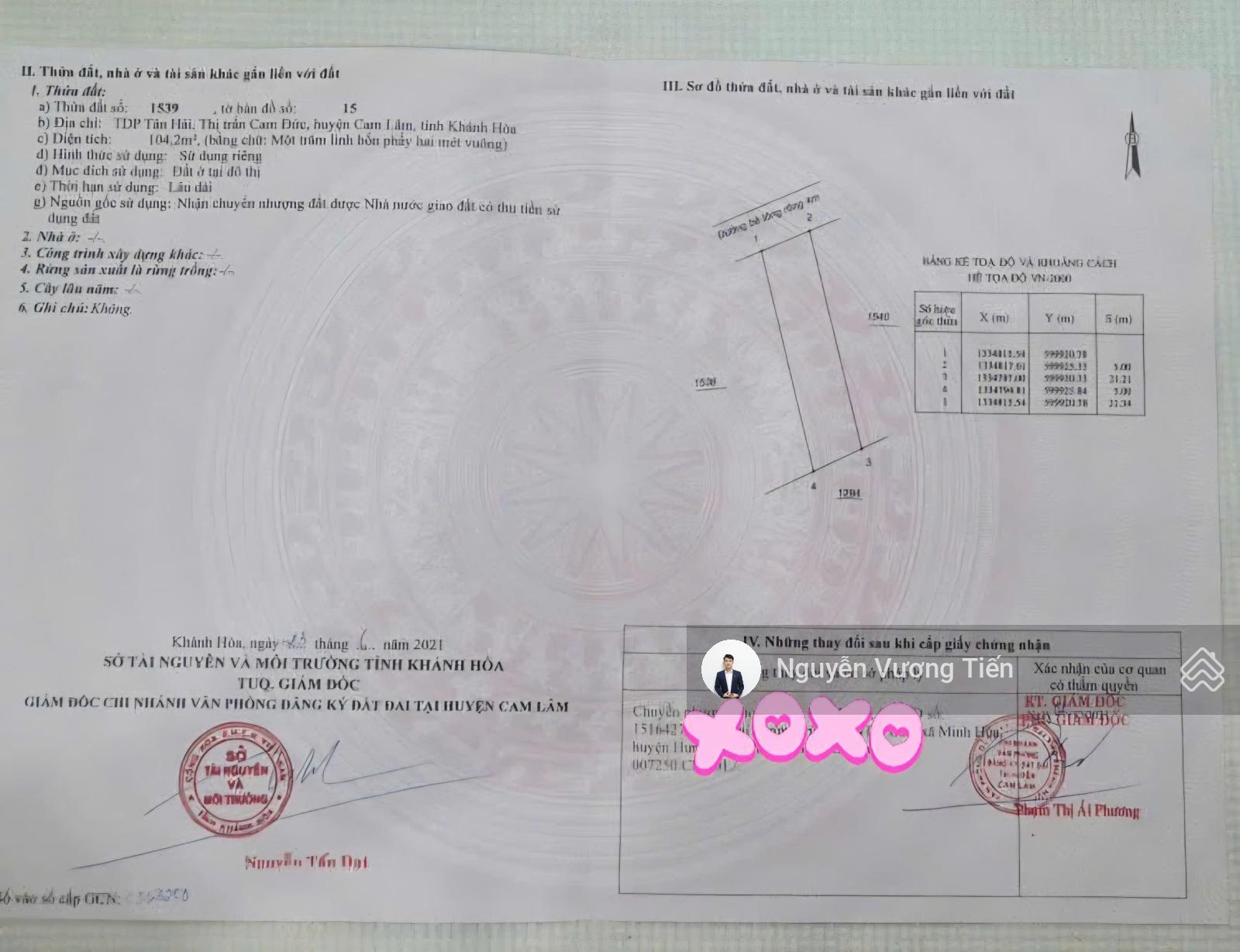 1,4 tỷ 104m² full thổ | đất trung tâm đảo trí tuệ vinhomes cam lâm