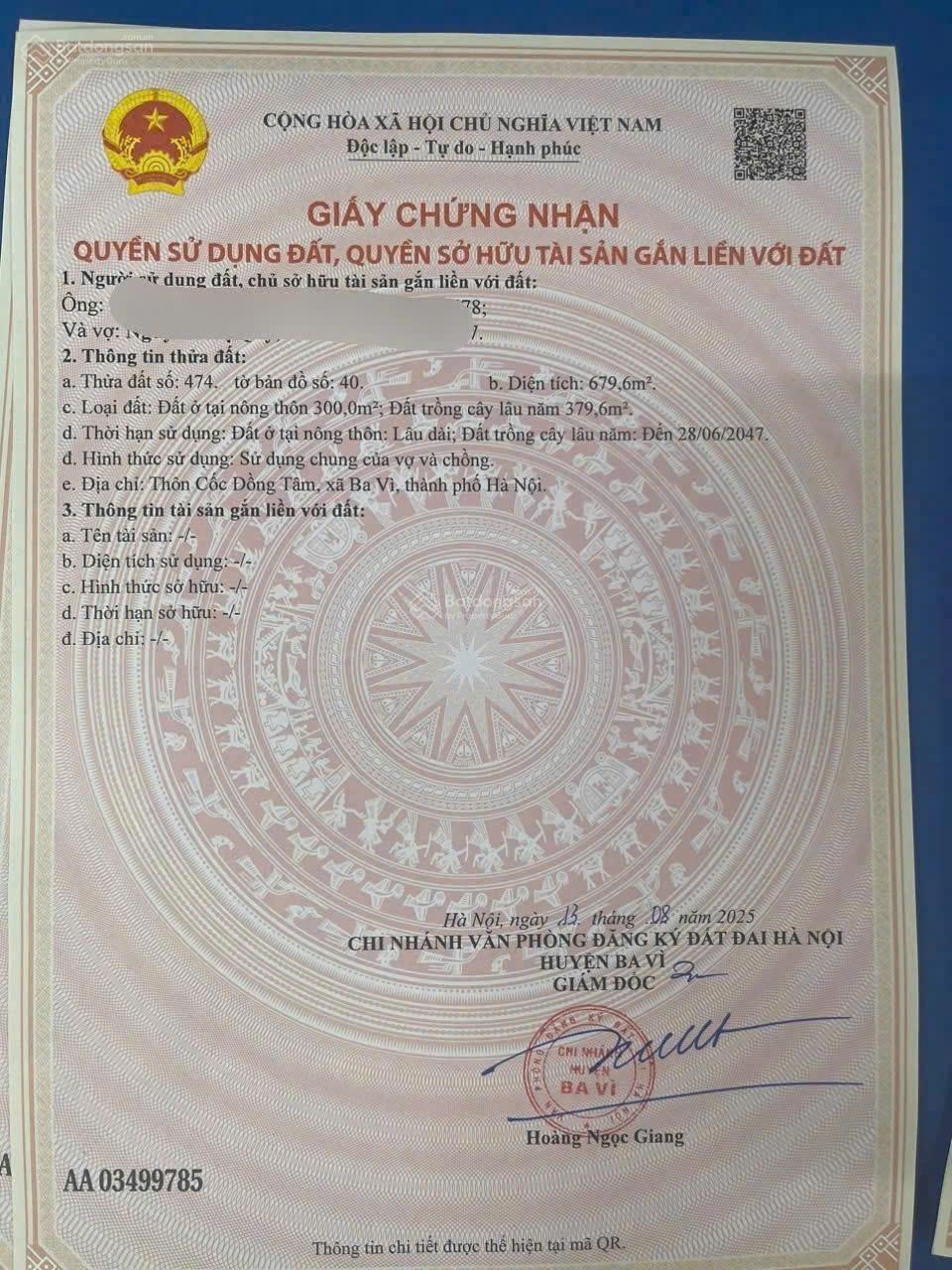 Đất mặt đường rộng thoáng, gần trục đường liên xã-trường-chợ-UB xã, cách TL414-415 chỉ vài trăm mét