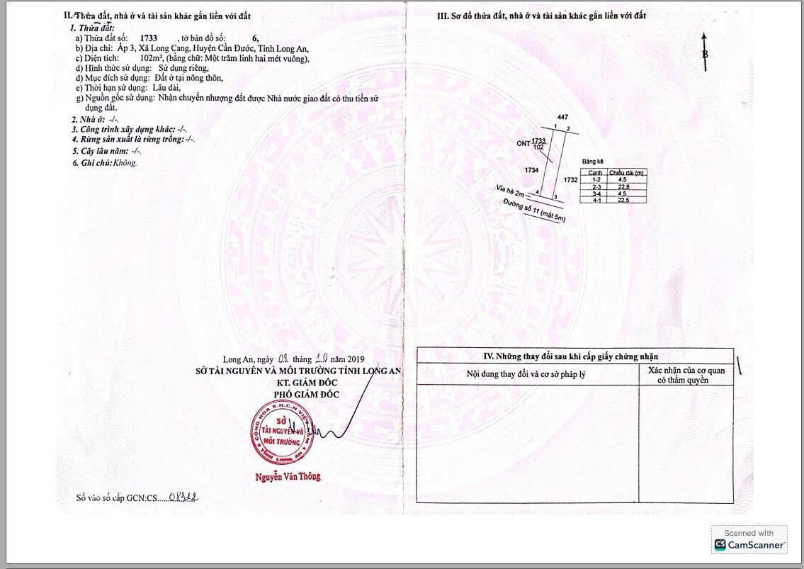 Đất Ngộp bán gấp 102m2 đất KDC Long Cang Reverside, giá 9 Triệu 7/m2, đường 5m, sổ sẵn CC ngay