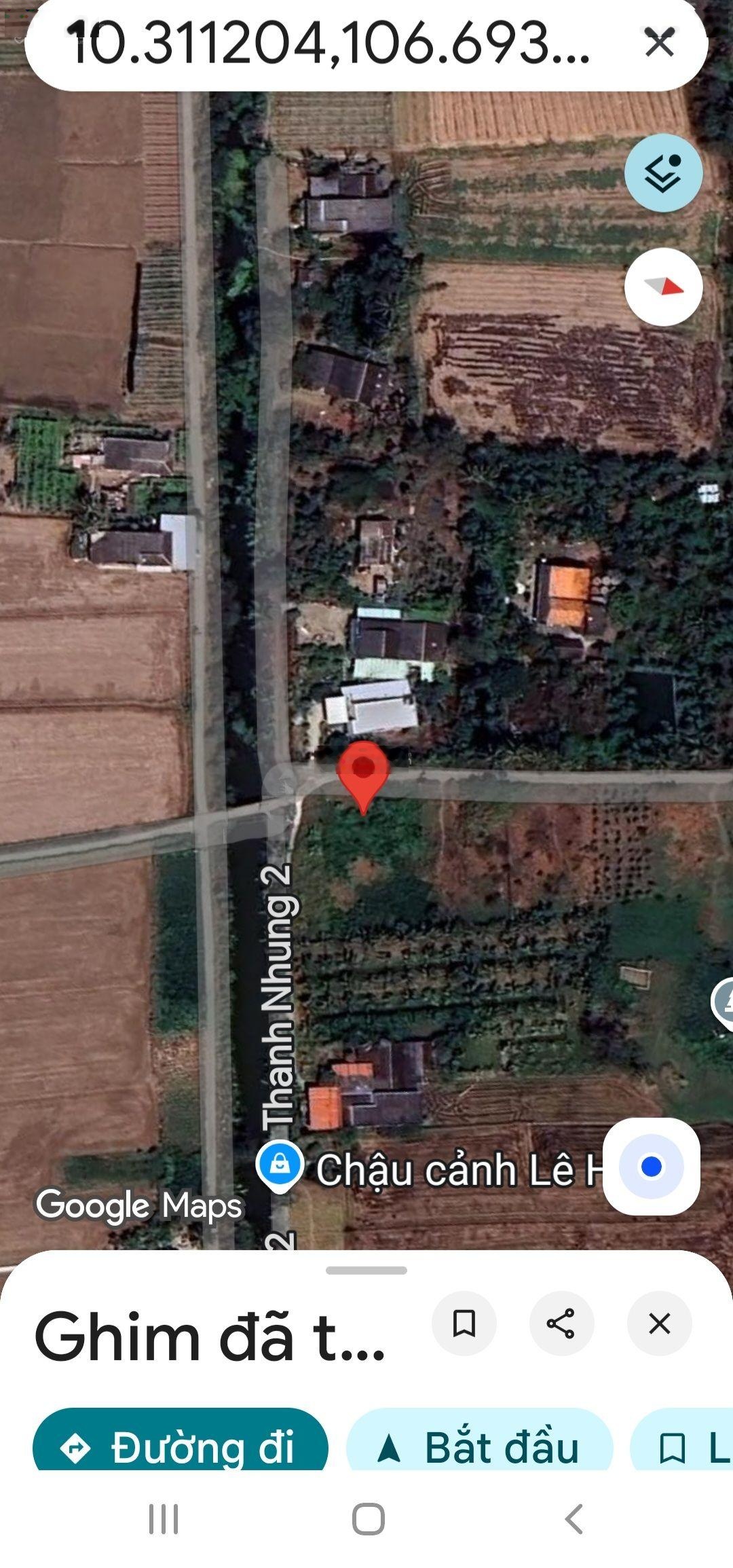 Đất Thanh Nhung 2, Phước Trung, Gò Công Đông, Tiền Giang. 7,5x36m 122m2 thổ, đường xe 7chỗ 380tr TL