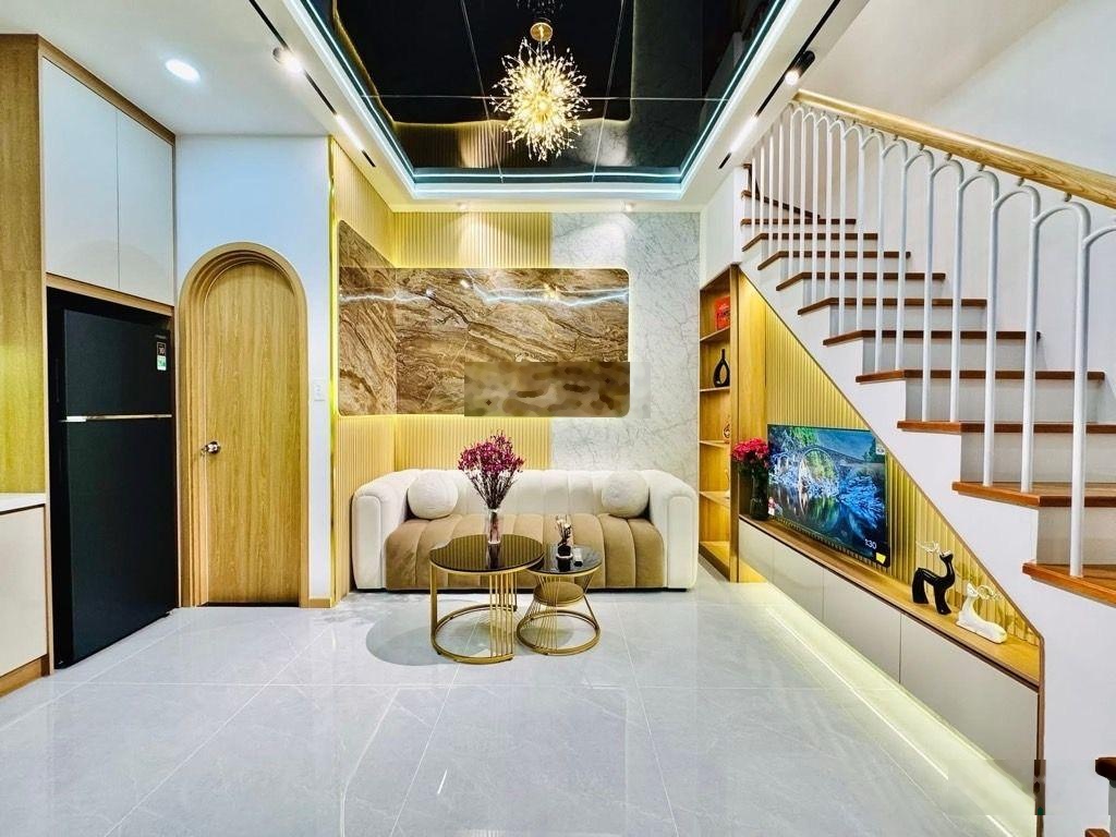 Bình Thạnh sát Phú Nhuận 3 tầng chỉ 3,98 tỉ hẻm 3 gác thông thoáng, cách hẻm xe hơi hơn chục