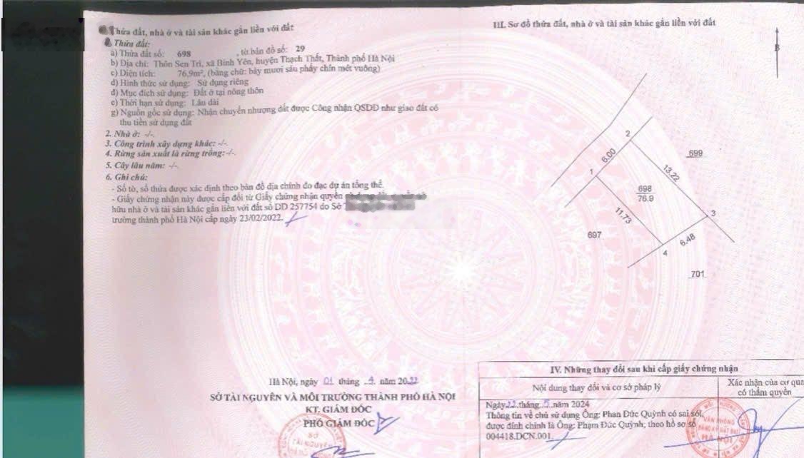 Chính chủ cần tiền thanh khoản nhanh trước tết lô đất hoa hậu tuyến 2 tl 420 siêu rẻ