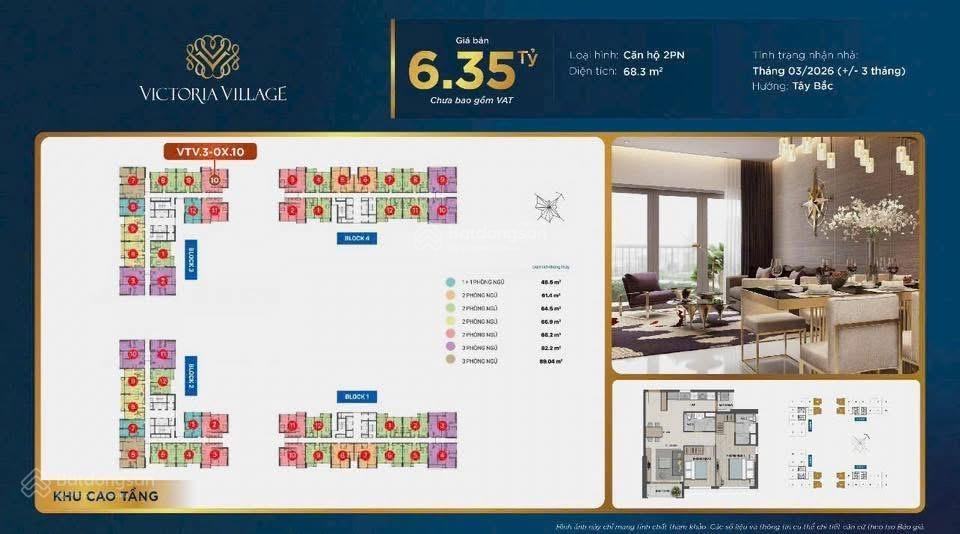 Victoria village thạnh mỹ lợi - duy nhất căn góc 68m2 view sông sài gòn