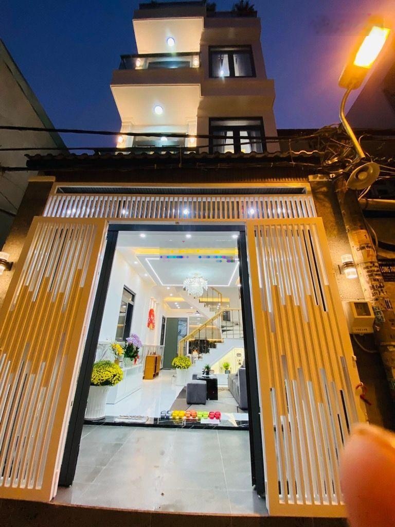 Bán nhà mới futt nội thất 4m x 12m_ huỳnh tấn phát _phú xuân _ nhà bè