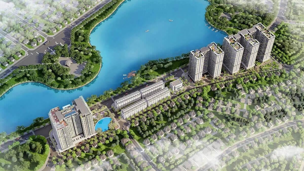 Bán lô góc TT1 - 01 Rice City Long Châu: 168,6m2, 2 mặt tiền view hồ, kinh doanh đỉnh