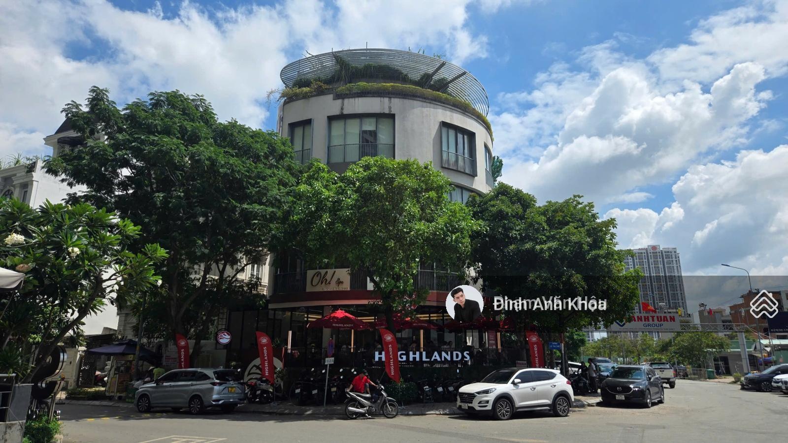 Building siêu vị trí góc 2 mặt tiền Lê Thị Chợ 355m² HĐT 240tr/th Highlands thuê Giá 94 tỷ