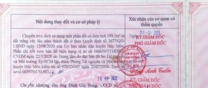 Bán lô đất, DT 10*24m, Hóc Môn, TPHCM