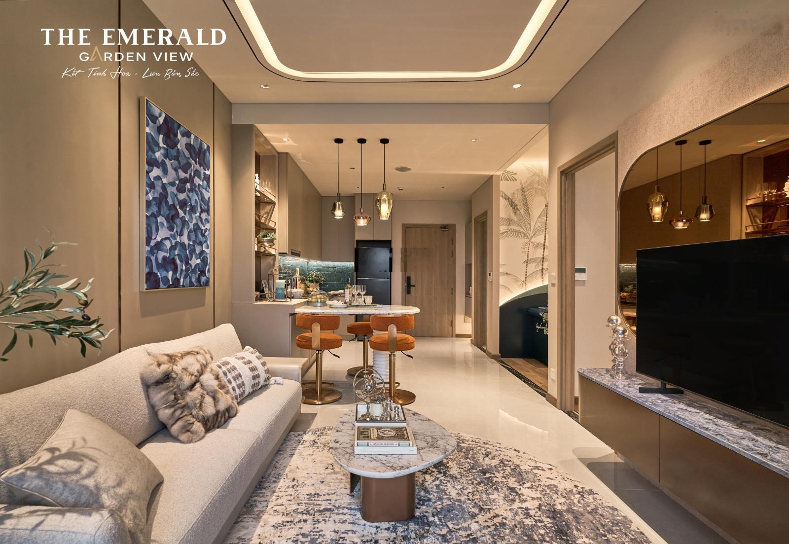 The Emerald Garden View, giá bán tốt nhất trong khu vực từ 34tr/m2, 1 - 3PN liền kề Aeon Mall BD