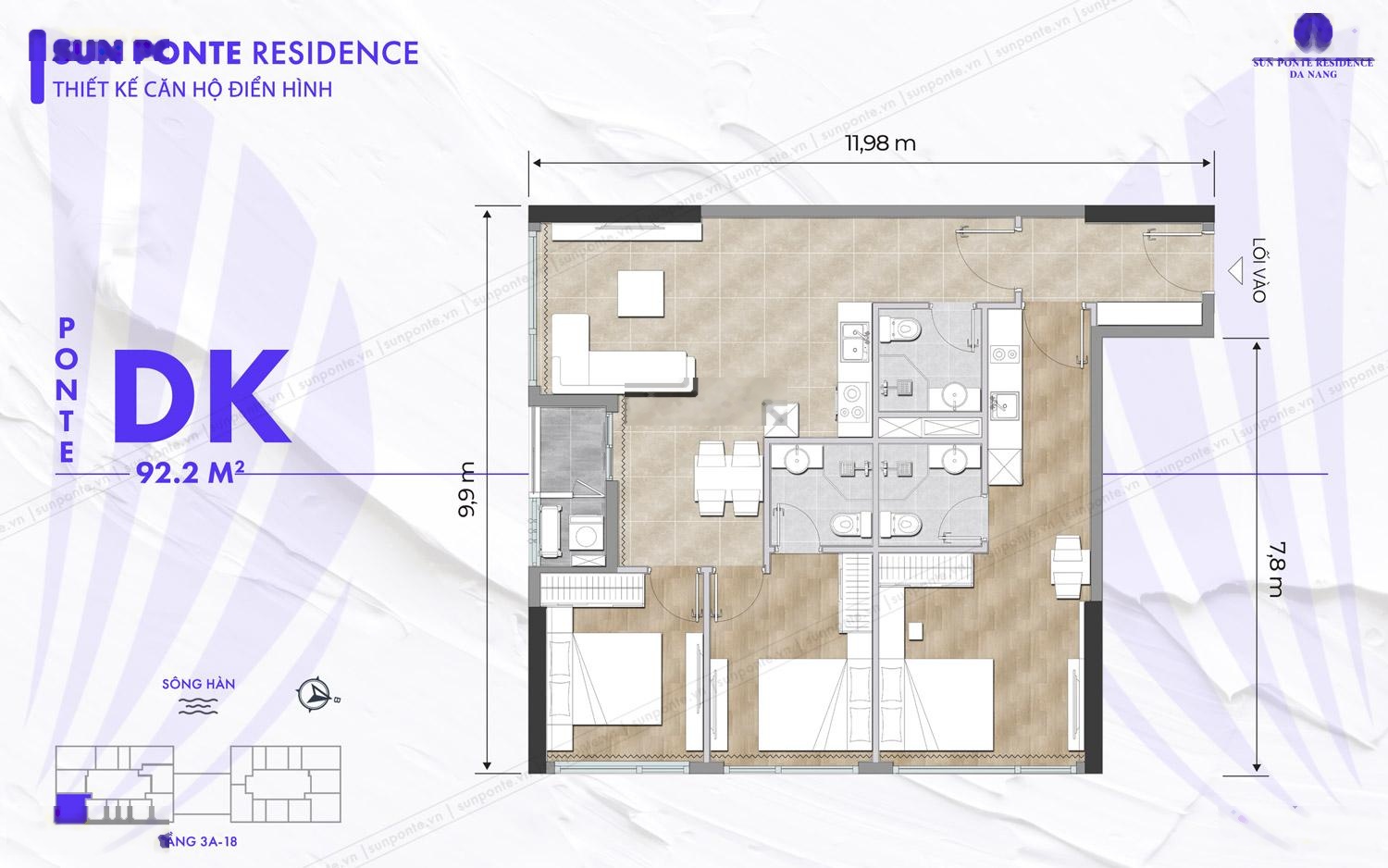Chính chủ bán căn góc Dual Key DT 92,2m2 View Biển Mỹ Khê, Sông Hàn, Pháo Hoa, TTTP - Giá 7.9xx tỷ