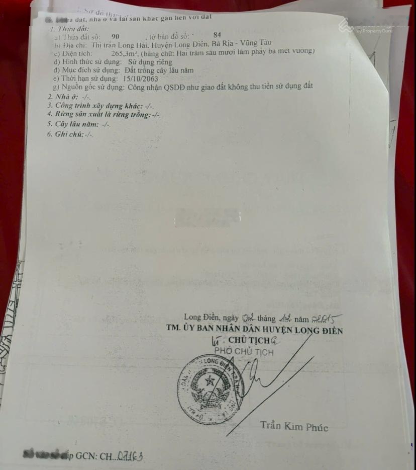 Bán đất nền long hải giá chỉ 17 triệu/m2