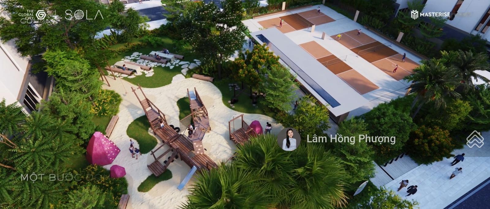 Bán nhà phố view công viên Sol siêu đẹp LV1-6.47 The Global city quận 2 giá 55 tỷ