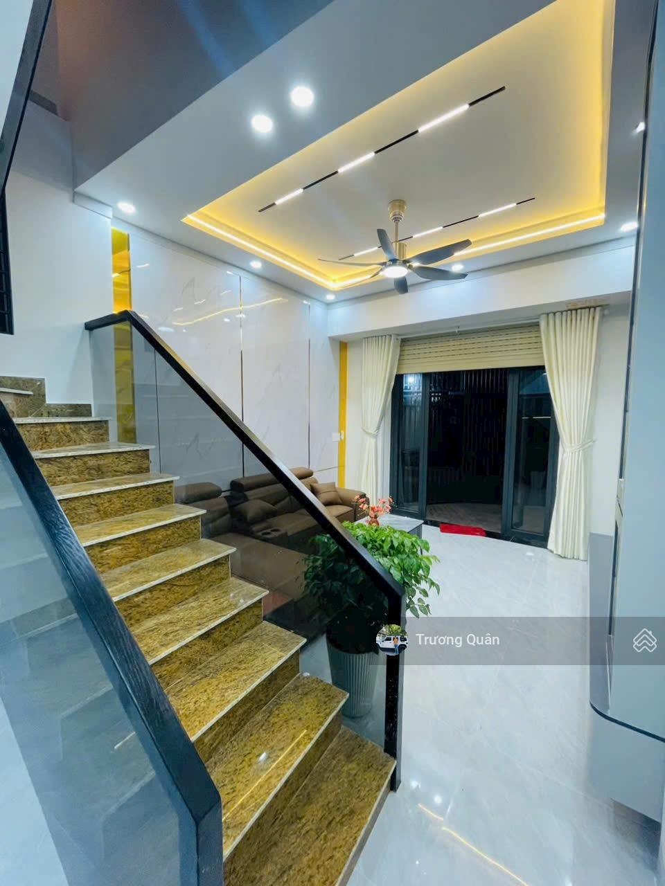 Bán nhà 1 trệt 1 lầu - hoàn công - đối diện chợ Trảng Dài đi vào - đường 6m thông thoáng