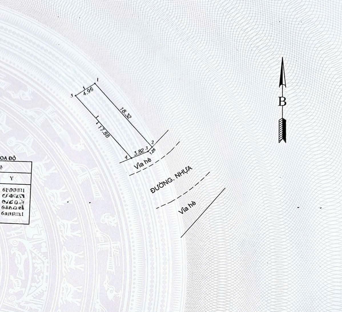 Bán đất 5x18m, mặt tiền đường T5B p. Đông Hòa, thổ cư 100%