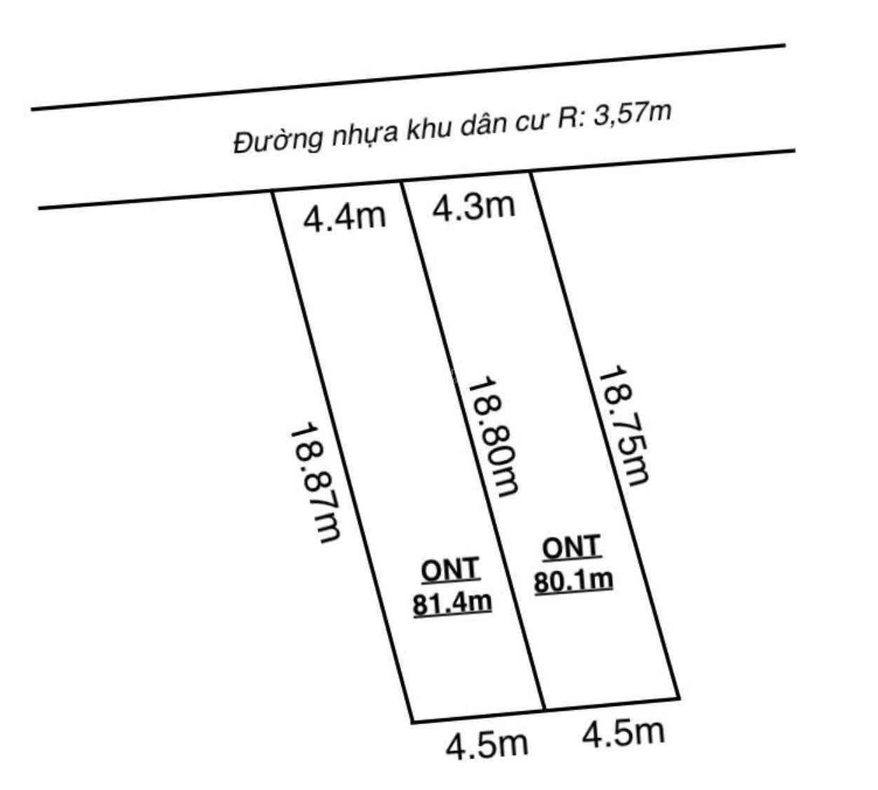 Lô đất tại Minh Tân - Kiến Thụy Đèn cao áp sáng như chung cư - Diện tích: 81.4m2 Đường 4m