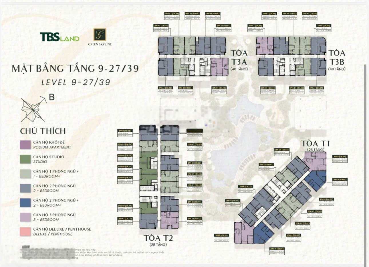 Suất Ngoại Giao Căn Hộ 3PN Giá Rẻ dự án Green Skyline