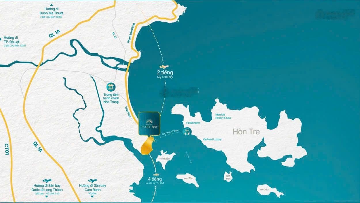 Chỉ từ 10.2 tỷ/căn sở hữu lâu dài nhà cạnh biển DA Vinhomes Pearl Bay Nha Trang số 9 Trần Phú