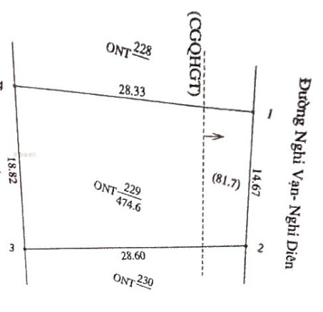 Bán lô đất đẹp tại mặt đường Nghi Vạn - Nghi Diên, hướng Nghi Liên