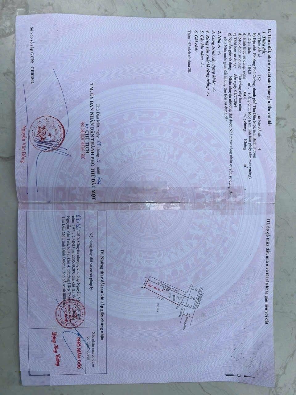 Chính chủ bán nhà siêu hot Nguyễn Văn Bé, Phú Cường, Thủ Dầu Một, Bình Dương, 4,8 tỷ, 104m2