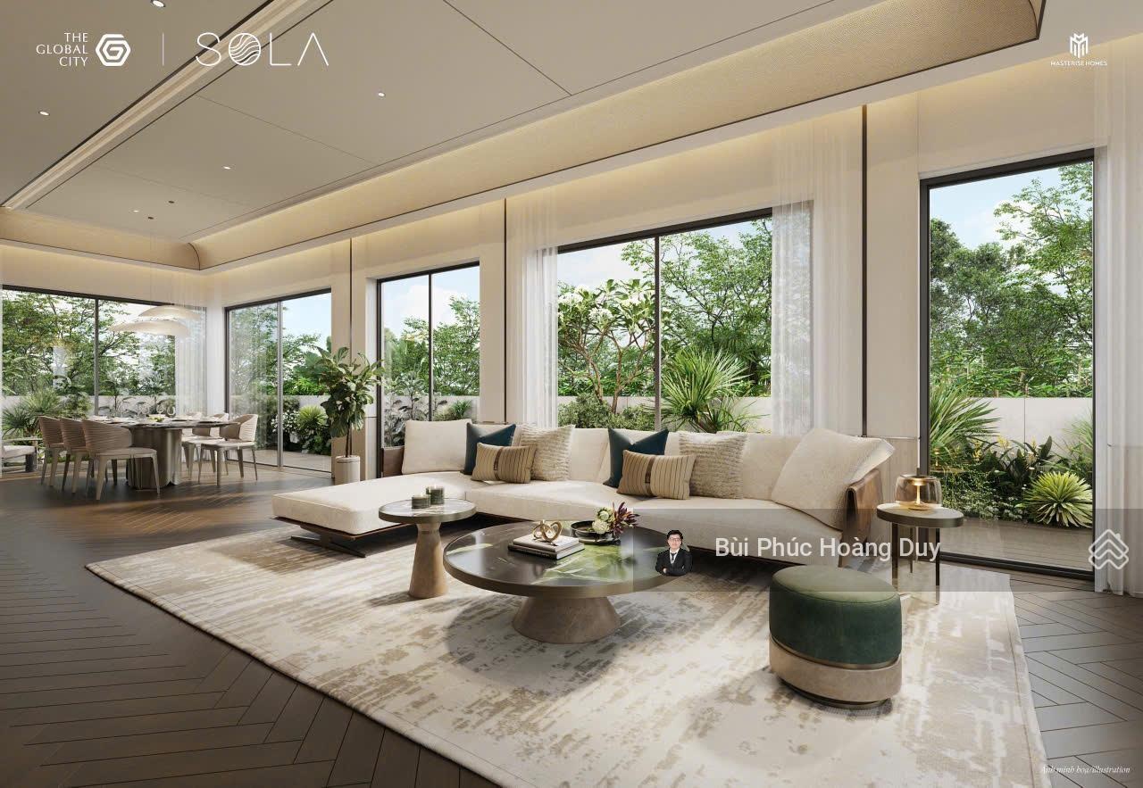 Cặp Biệt thự liền kề hồ bơi trung tâm khu Biệt thự Sola Đảo Ánh Dương - The Global City
