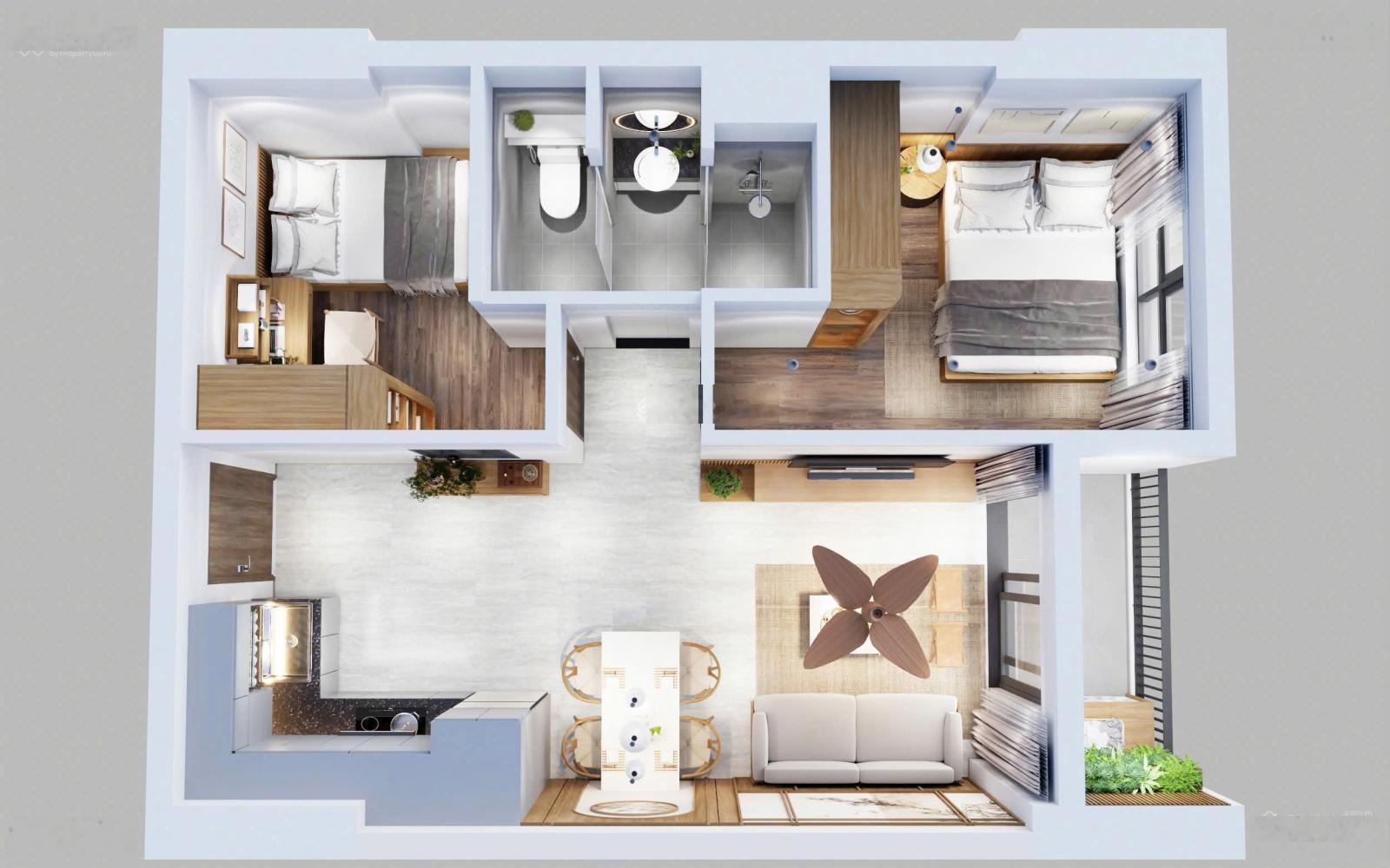 Căn Hộ Asahi Dĩ An 2PN sở hữu 660tr Hỗ Trợ Vay Ngân Hàng 70%