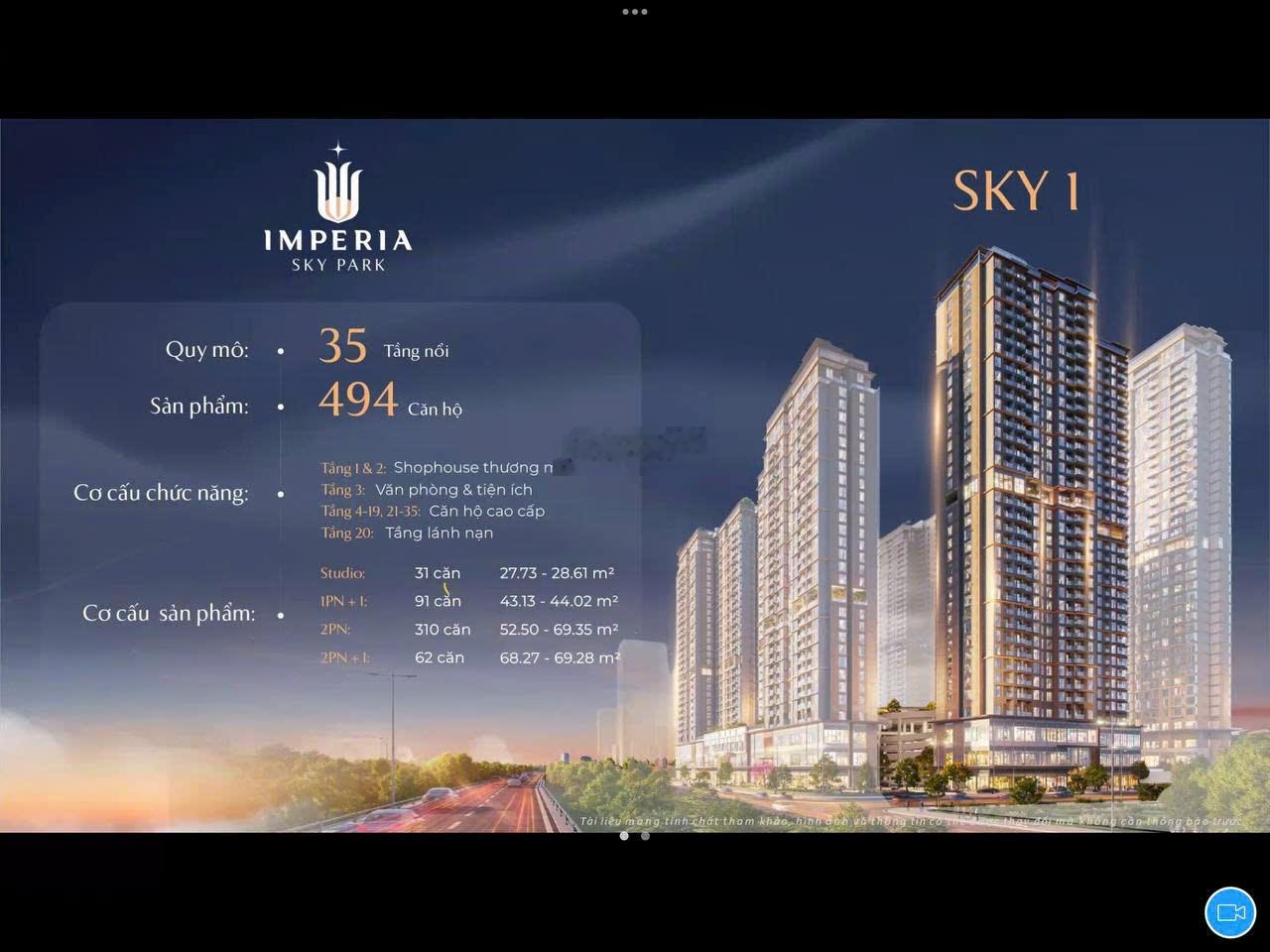 (ssm) IMPERIA SKY PARK - AN KHÁNH Chính thức mở bán đợt 1 với giá rẻ không tưởng
