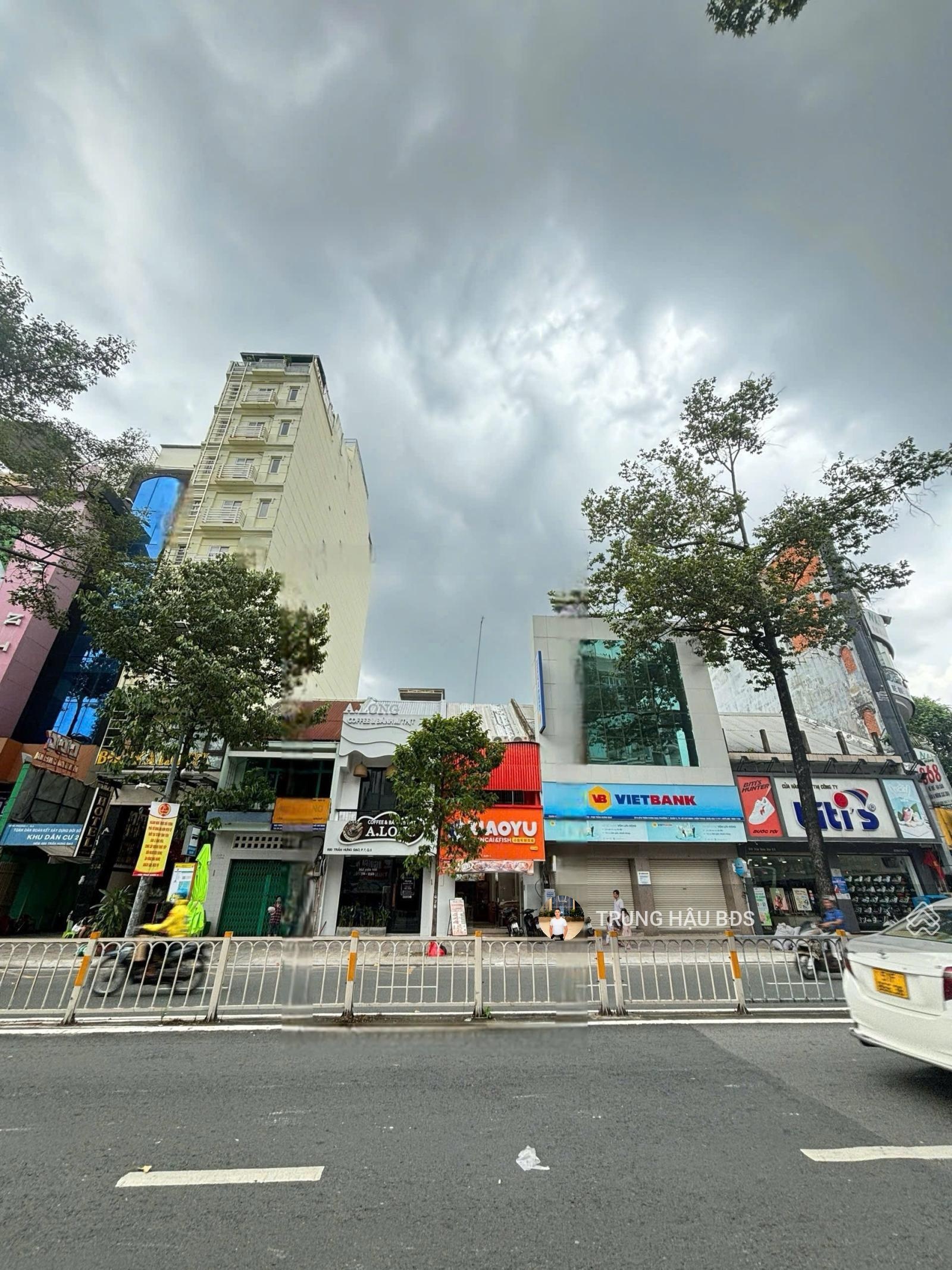 Hàng Hiếm MT Trần Hưng Đạo Quận 5 - DT 12x20m - CN 240m2 - CTXD 2 Hầm - 9 Tầng - Giá 95 Tỷ