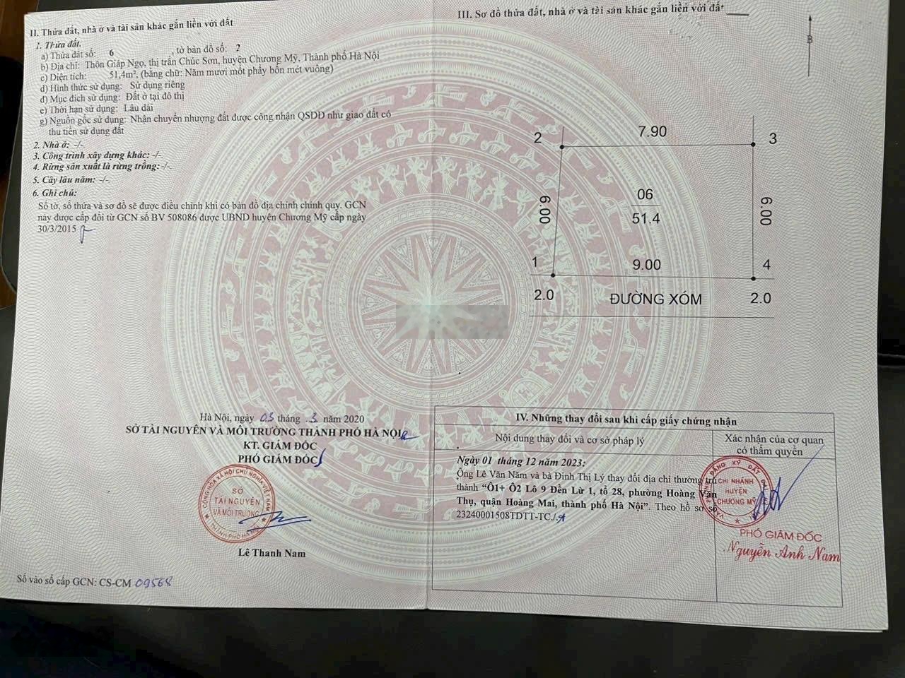 Bán Đất Quốc Lộ 6A, 3,2 tỷ, 51,4m2 tại Chúc Sơn, Chương Mỹ, Hà Nội hàng hiếm