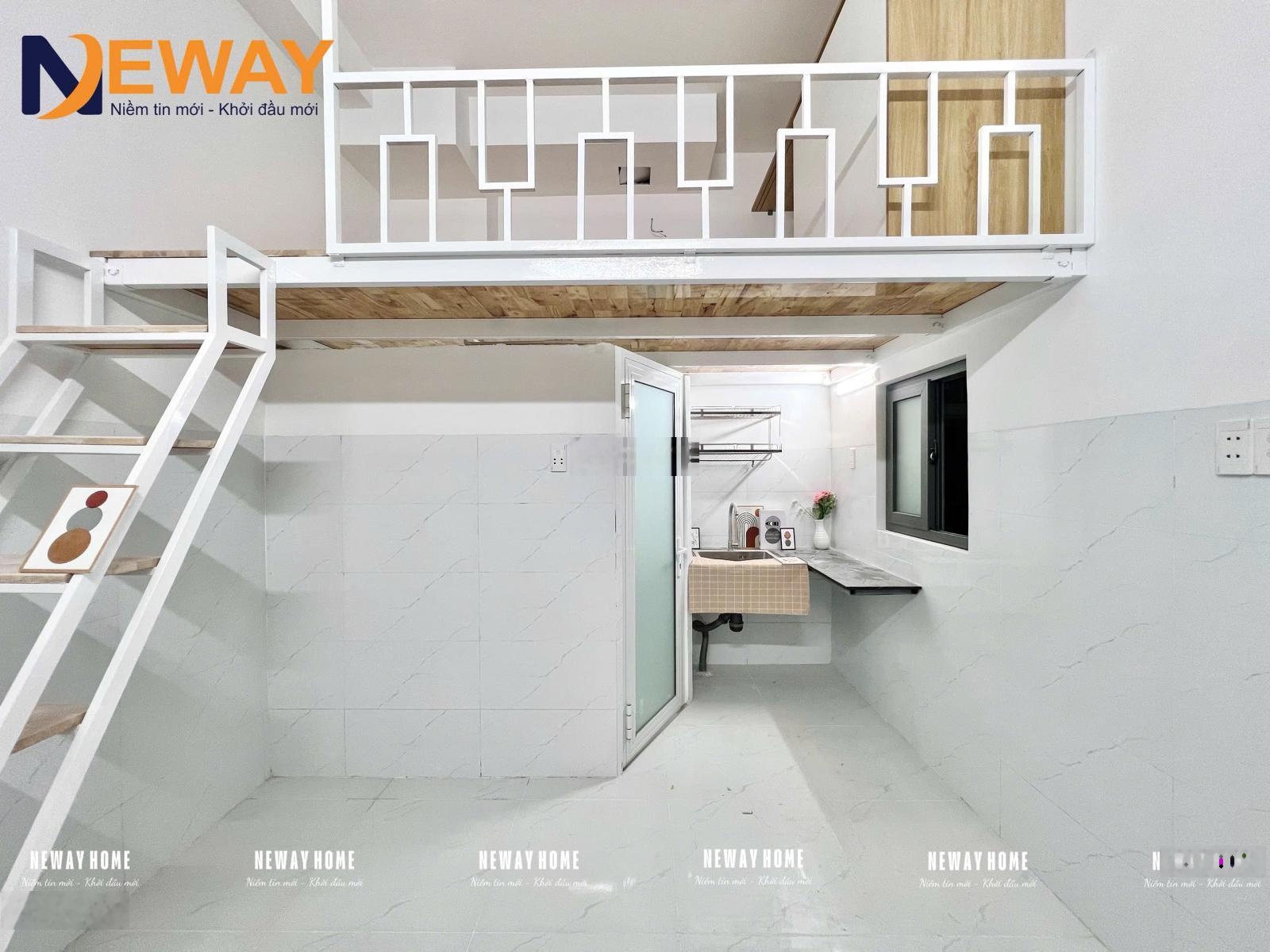 Cho thuê nhà trọ mới xây sẵn máy lạnh , tủ đồ , kệ bếp