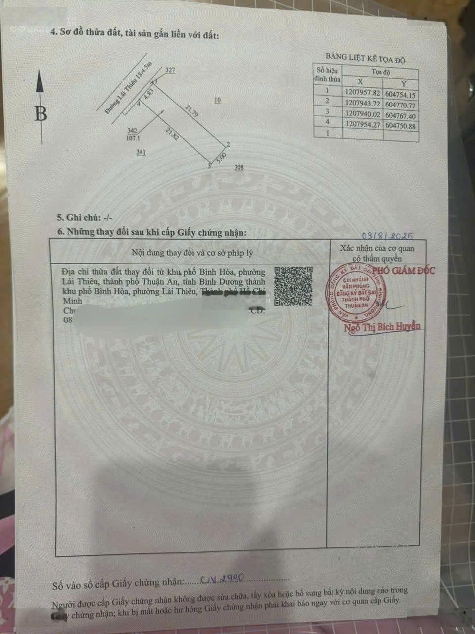 Bán nhà mặt tiền đang làm quán cafe giá 4.5 tỷ đất full ODT