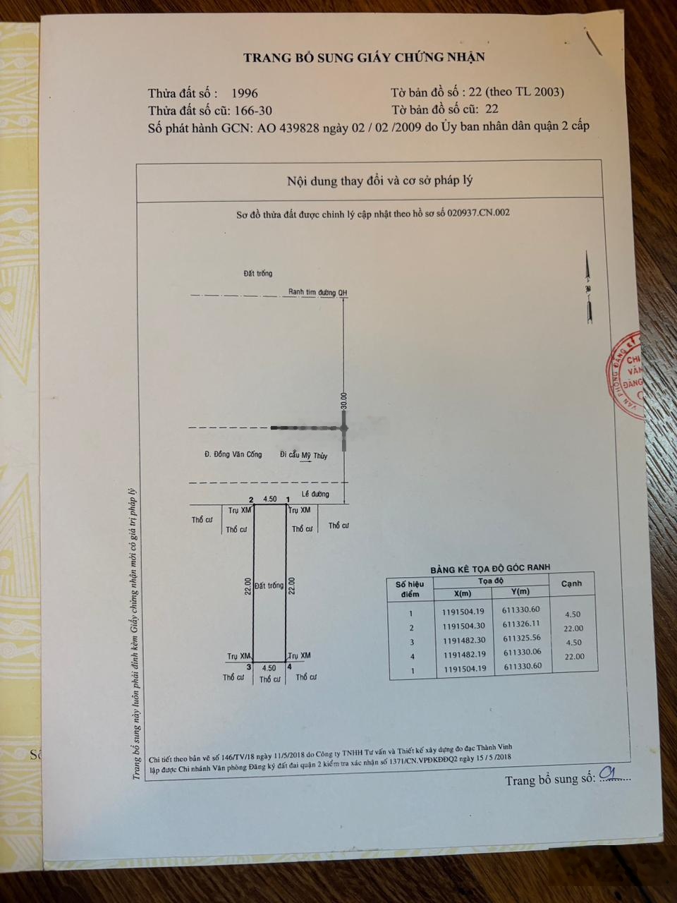 Bán nhanh lô nhà phố mặt tiền Đồng Văn Cống, P. Thạnh Mỹ Lợi, TP Thủ Đức