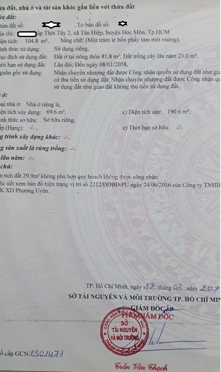 Bán nhà góc 2 mặt tiền kinh doanh quán cafe ở Hóc Môn