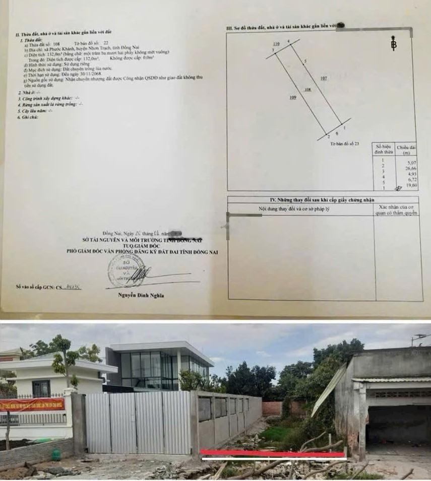 Bán lô đất mặt tiền Phan Văn Đáng, Nhơn Trạch. Dt 132m2, giá tốt, sang tên ngay trong ngày, lh ngay