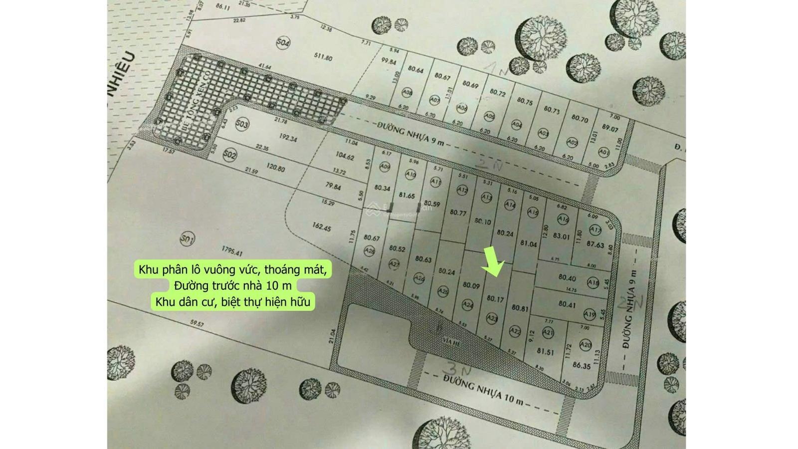 Bán đất đẹp vuông vức 80m2 hẻm 32 võ văn hát (5,37*15)