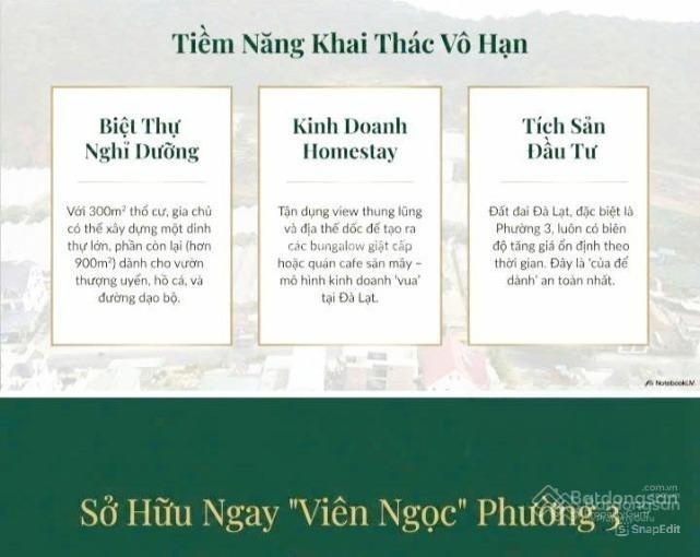 Lô đất đẹp 1.213m mặt tiền Triệu Việt Vương- P3- Đà Lạt- ngay trung tâm- lô lớn thích hợp xây ks