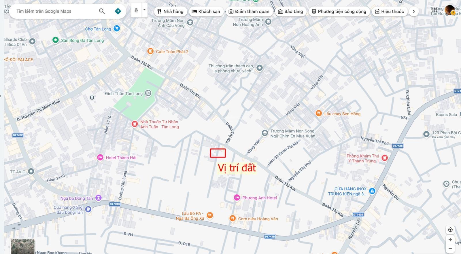 Bán dãy trọ 5x21.5m, hẻm Đoàn Thị Kia P. Tân Đông Hiệp, thu 7 triệu/th