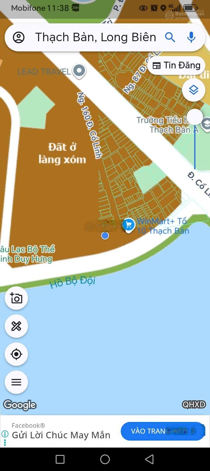 Đất Thạch Bàn, 86m2, mt4m 19.4 tỷ, ô tô thông tránh, KD