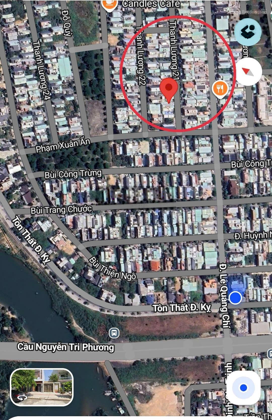 Bán đất tặng nhà cấp 4 đường thanh lương 21, hướng đông nam, gần cầu nguyễn tri phương