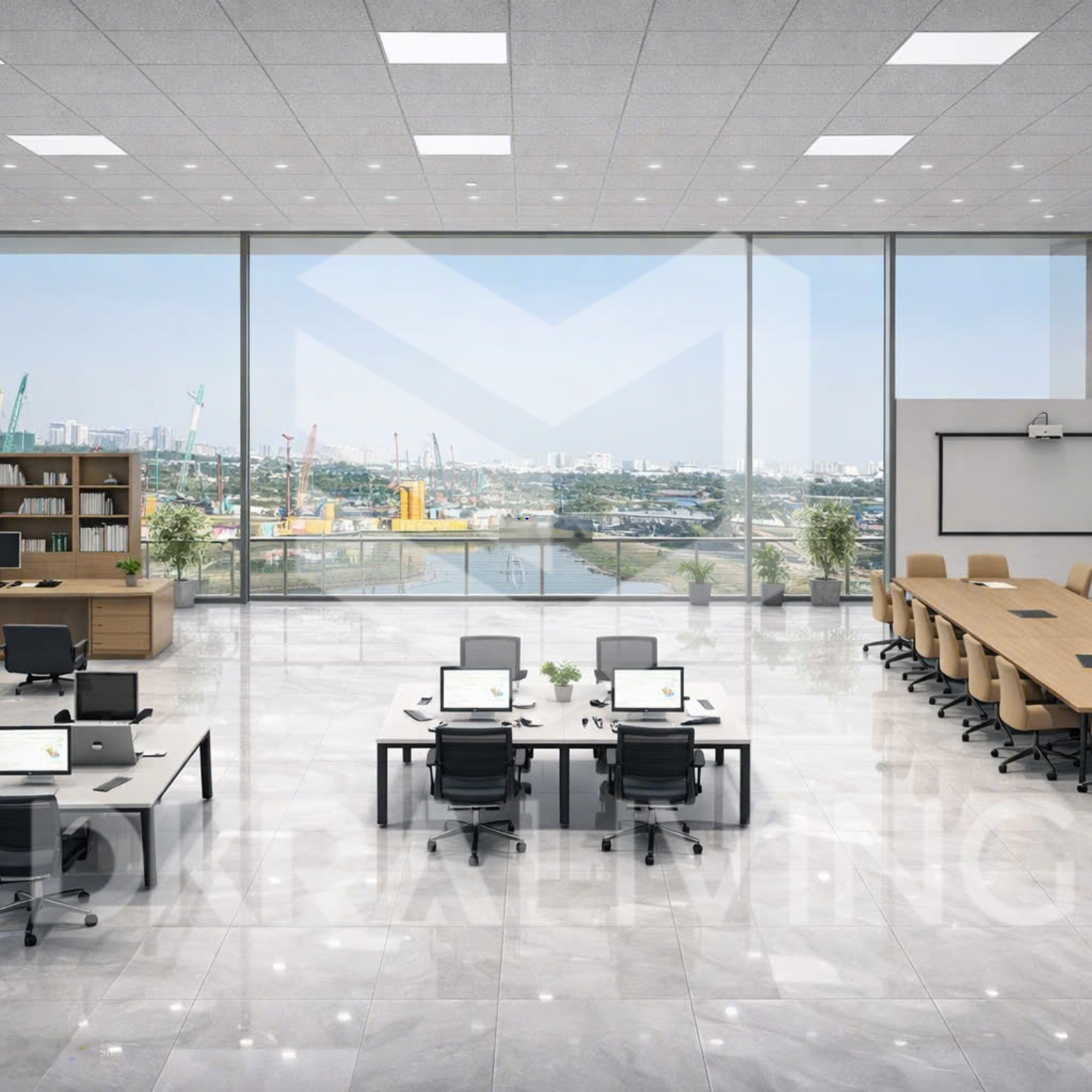 Văn phòng mới cho thuê đường N2, Phường Bình Trưng chỉ từ 308.640đ/m2/tháng