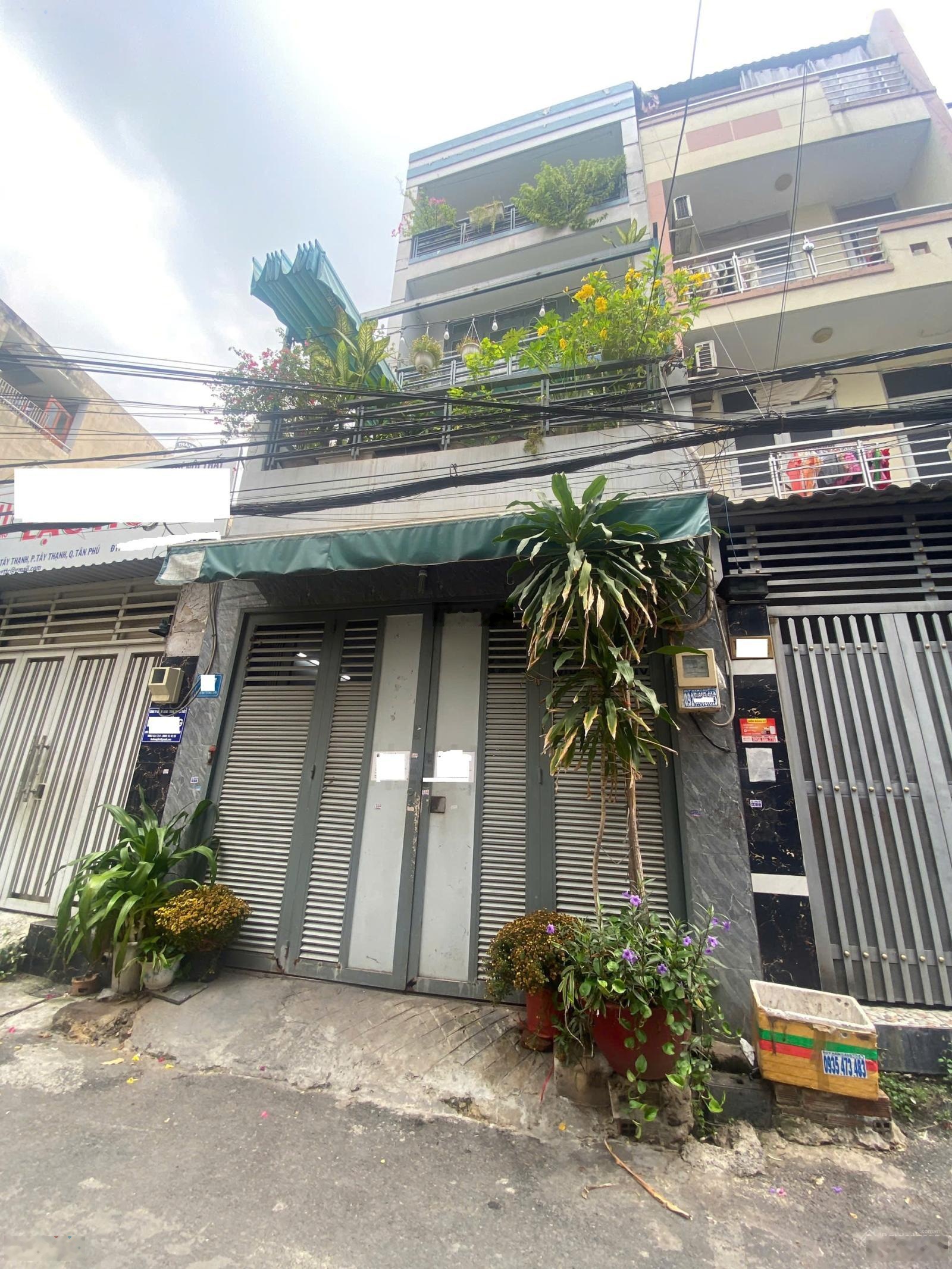 Bán nhà HXH 1/6m thông đường Tây Thạnh, DT 4.2mx14m, đúc 3.5 tầng, nhà kiên cố, ở liền được