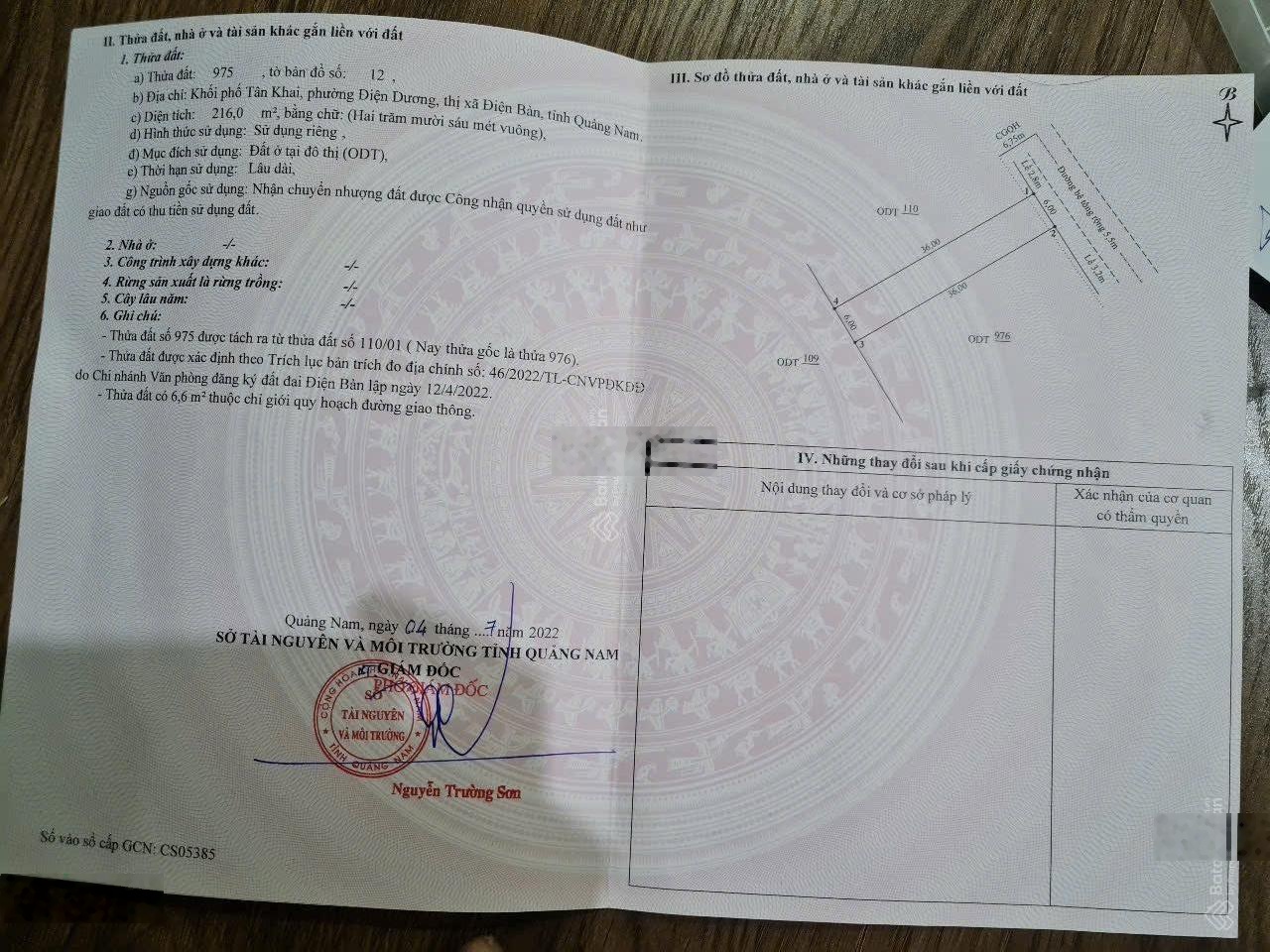 Bán đất Điện Dương gần biển, DT 432m2 12x36m full thổ cư, tắm biển 2,5km, xây nhà vườn villa đẹp