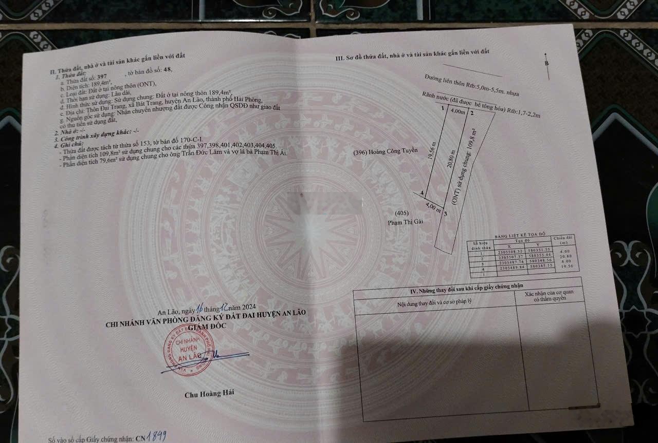 Bán nhanh lô đất mặt đường nhựa 8m, đường chính thông cách kcn 500,lô góc giá rẻ,vị trí vip