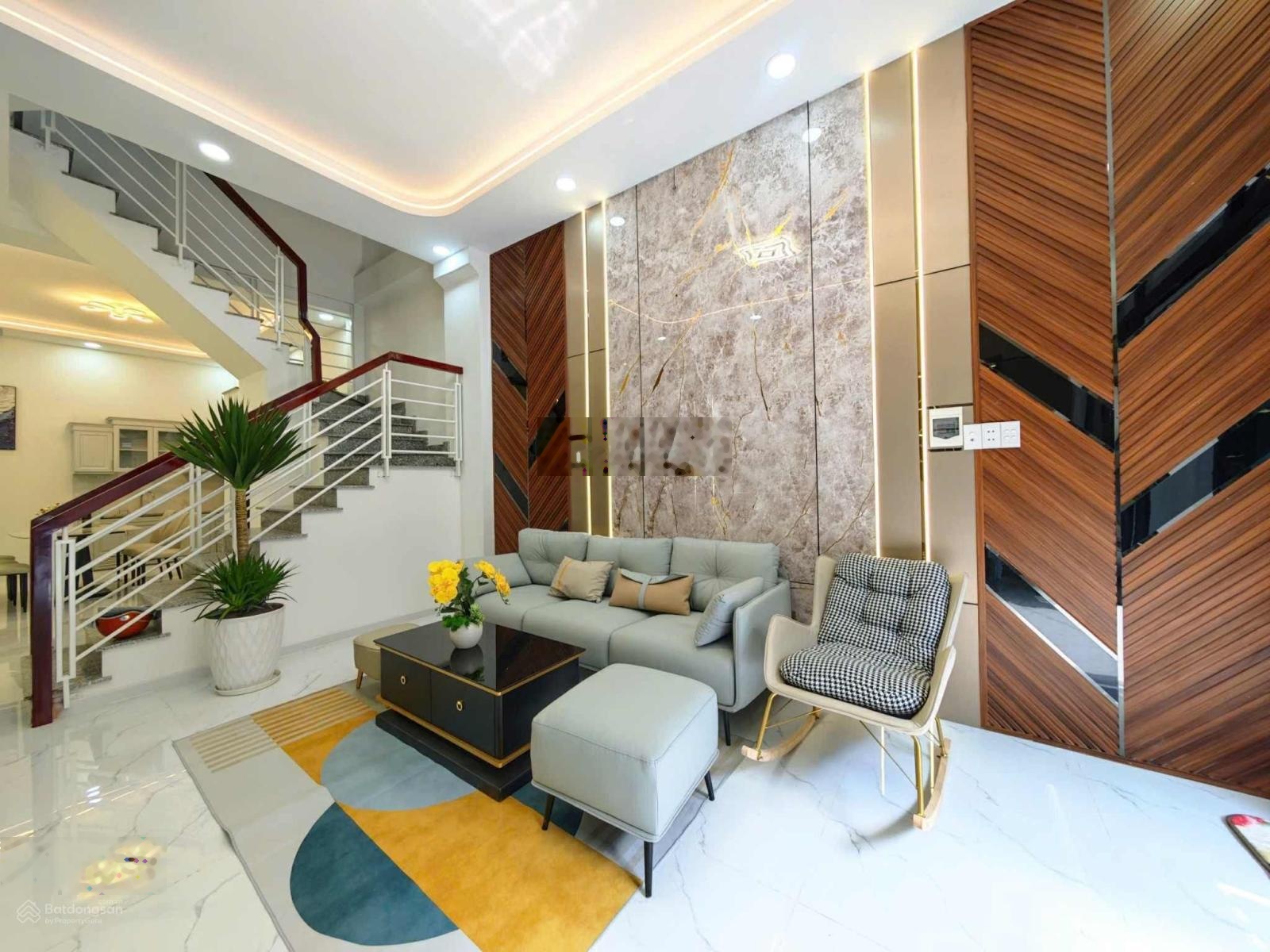 Nhà đẹp full nội thất dt 4x15m 3lầu 5pn 6wc hẻm XH 5m, 1/ ngắn Lê Văn Khương Thới An Q12 , 4,85tỷ