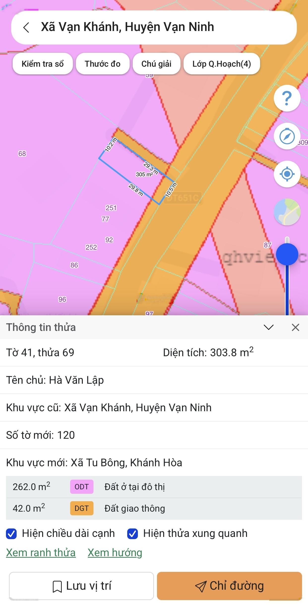Bán đất mặt tiền trục chính Nguyễn Huệ, Tu Bông, DT 303 m2, Giá 14 triệu/m