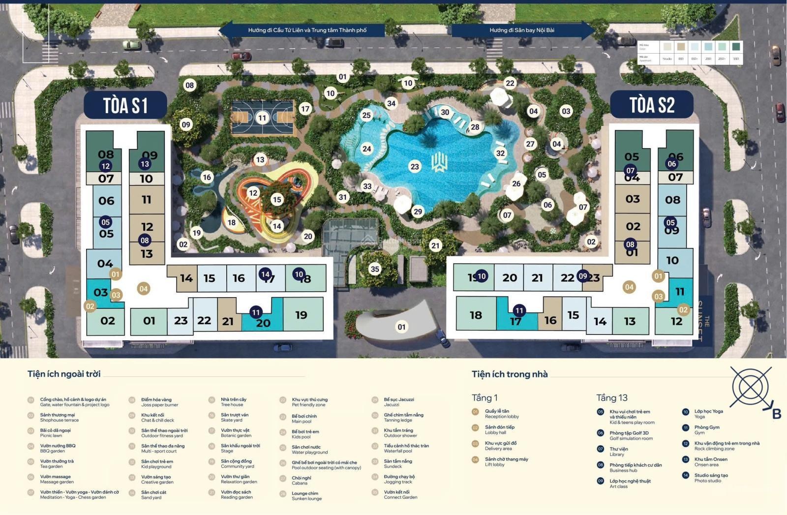 1 p ngủ giá tốt nhất thị trường Masteri Grand Avenue Cổ Loa, thanh toán tiến độ tầng trung nội khu