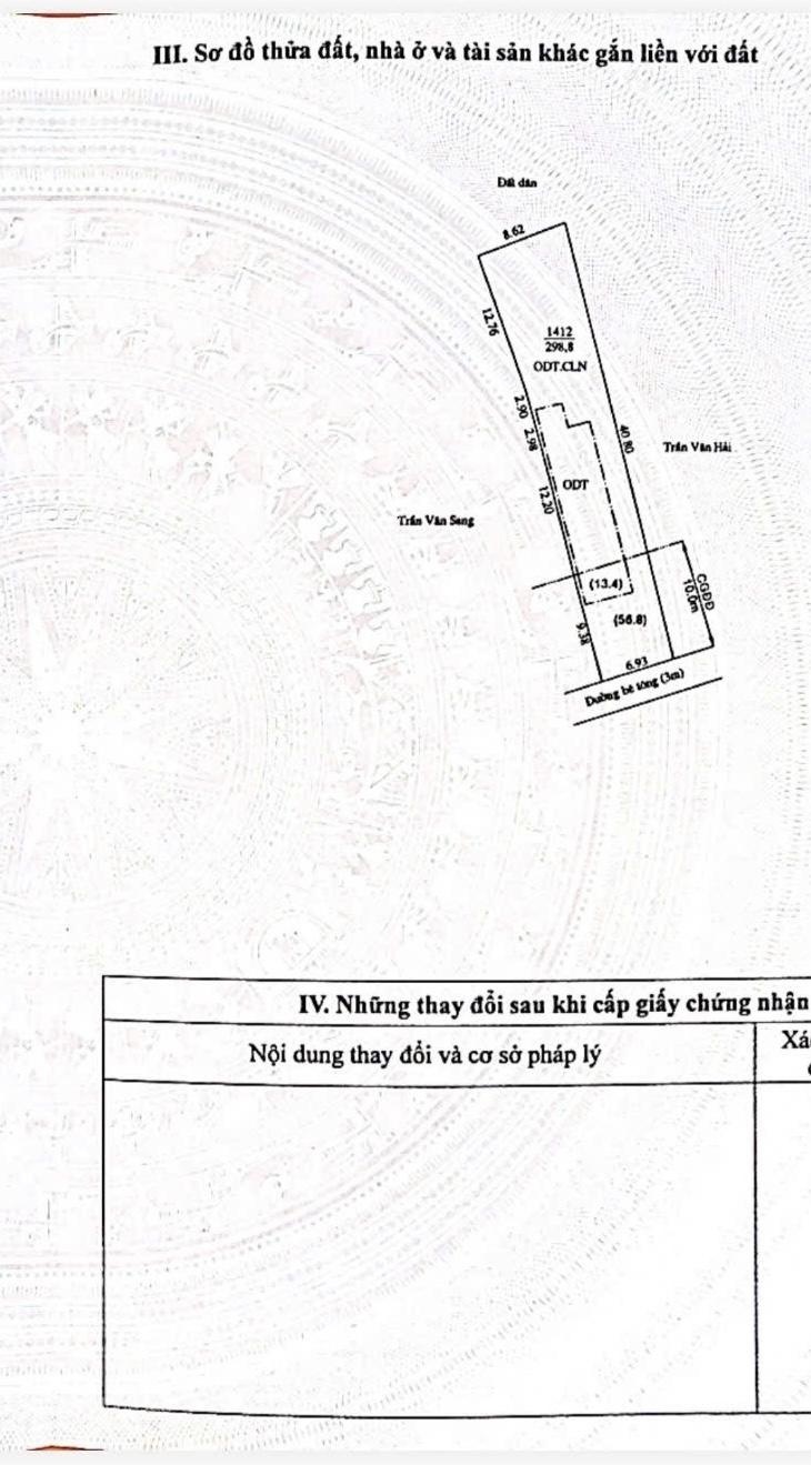 Hàng đầu tư. Đất 1/NTMK Phú Lợi-HCM, 298.8m2 giá 4tỷ5-giá thị trường hơn 5tỷ. Đường nhựa 4m thôg