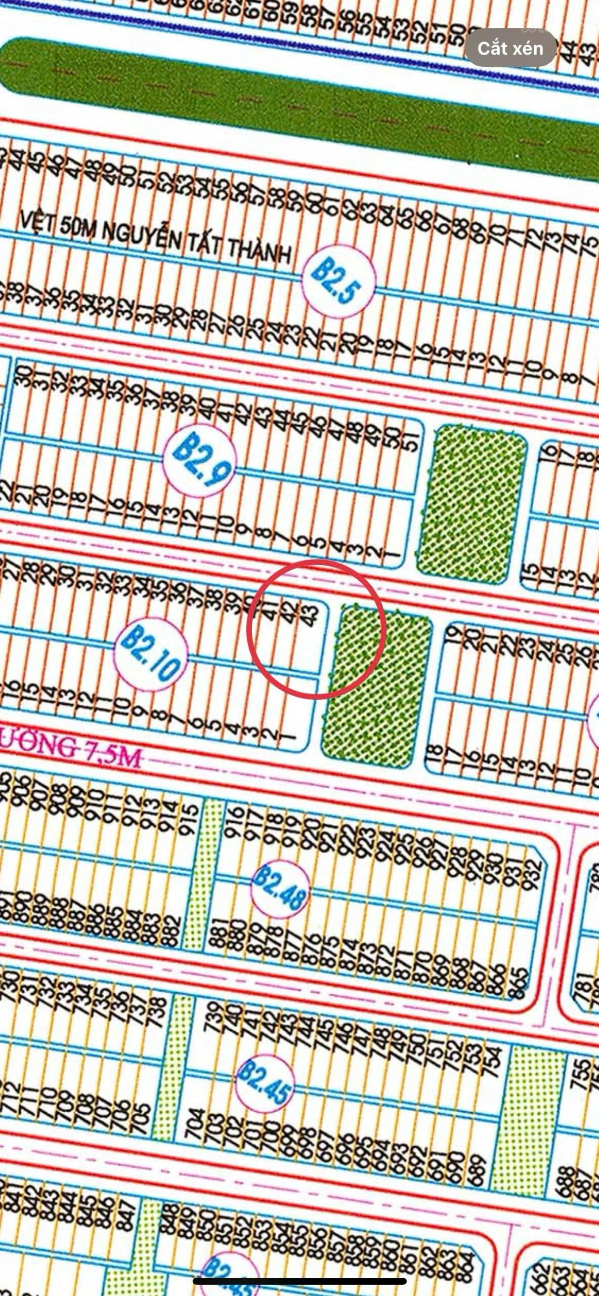 Chính chủ bán lô góc 2 mặt tiền kẹp công viên sát đường Nguyễn Tất Thành ra biển