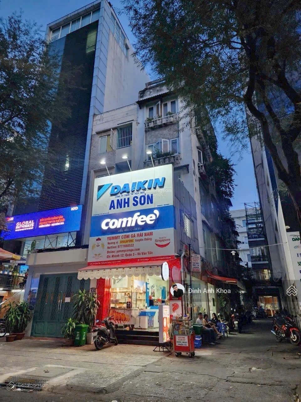 Tòa nhà Giảm 3 Tỷ | Góc 2MT Võ Văn Tần Quận 3 | 4m x 15.7m = 62.8m² | Giá 48 Tỷ | Thuê 120 Tr